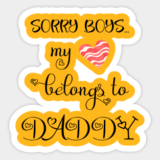 Funny Girls Valentine Quote Cool Daddy Girls Valentines Day Sticker